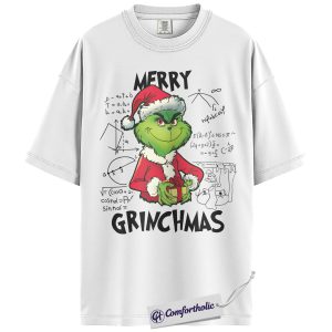 Alternative view of The Grinch Shirt, Christmas Shirt, Animated Graphic Tee, Comfort Colors Shirt