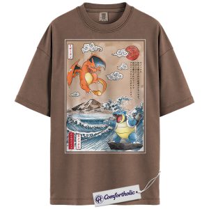 Charizard Shirt, Blastoise Shirt, Pokemon Shirt, PKM T-Shirt, Anime Graphic Tee, Comfort Colors Shirt