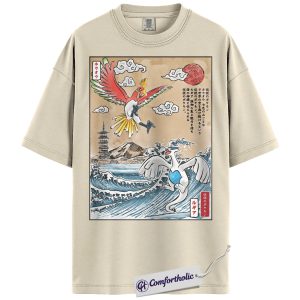Lugia Shirt, Ho-Oh Shirt, Pokemon Shirt, PKM T-Shirt, Anime Graphic Tee, Comfort Colors Shirt