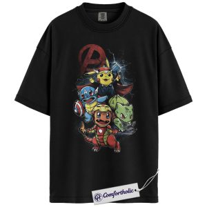 Pokemon Shirt, PKM T-Shirt, Anime Graphic Tee, Comfort Colors Shirt