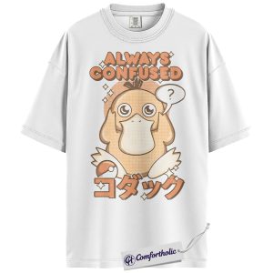 Alternative view of Psyduck Shirt, Pokemon Shirt, PKM T-Shirt, Anime Graphic Tee, Comfort Colors Shirt