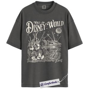 Alternative view of Mickey Mouse Shirt, Animated Graphic Tee, Comfort Colors Shirt