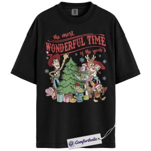 Toy Story Shirt, Christmas T-Shirt, Animated Graphic Tee, Christmas Comfort Colors Shirt