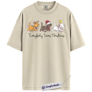 Marie Shirt, The Aristocats Shirt, Christmas T-Shirt, Animated Graphic Tee, Christmas Comfort Colors Shirt