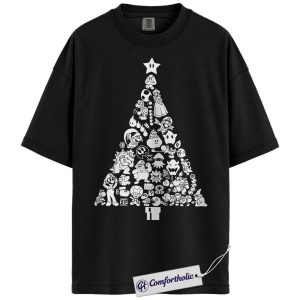 Alternative view of Super Smash Bros Shirt, Christmas Shirt, Game Graphic Tee, Christmas Comfort Colors Shirt