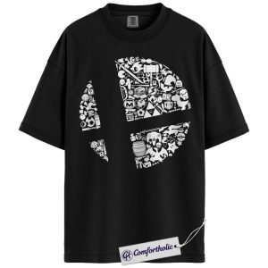 Alternative view of Super Smash Bros Shirt, Game Graphic Tee, Comfort Colors Shirt