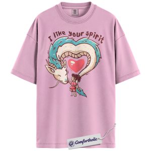 Spirited Away Shirt, Studio Ghibli Shirt, Valentine's Day Shirt, Anime Graphic Tee, Comfort Colors Shirt
