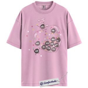Susuwatari Shirt, My Neighbor Totoro Shirt, Spirited Away Shirt, Valentine's Day Shirt, Anime Graphic Tee, Comfort Colors Shirt