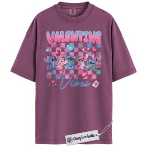 Lilo and Stitch Shirt, Valentine's Day Shirt, Animated Graphic Tee, Comfort Colors Shirt