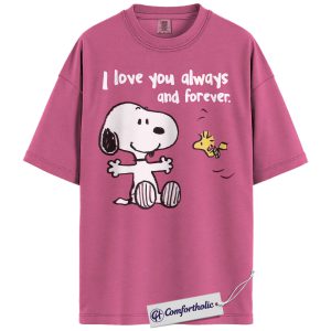 Snoopy Shirt, Peanuts Shirt, Valentine's Day Shirt, Animated Graphic Tee, Comfort Colors Shirt