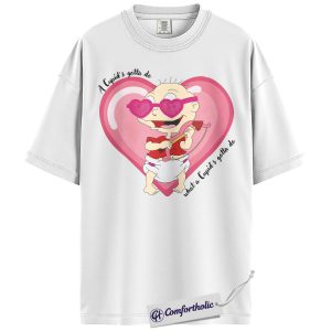 Alternative view of Dil Pickles Shirt, Rugrats Shirt, Valentine's Day Shirt, Animated Graphic Tee, Comfort Colors Shirt