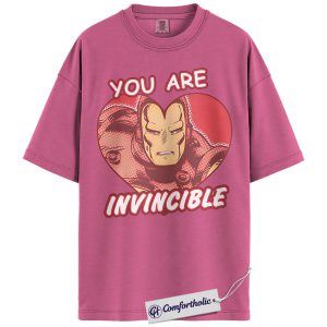 Iron Man Shirt, Valentine's Day Shirt, Marvel Comics Graphic Tee, Comfort Colors Shirt