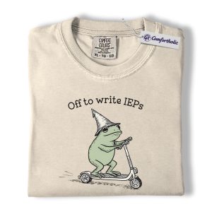 IEP Frog Teacher Shirt, Funny Special Education Graphic Tee, Cute SPED Classroom T-Shirt, Gift for Special Ed Teachers and Educators, Comfort Colors Shirt