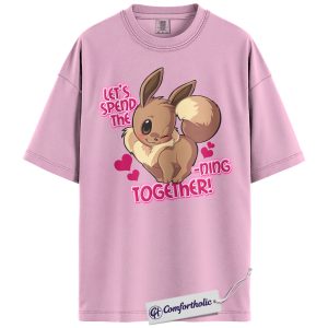 Eevee Evolutions Shirt, Pokemon Shirt, PKM Shirt, Valentine's Day Shirt, Anime Graphic Tee, Comfort Colors Shirt