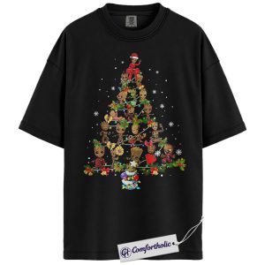 Groot Shirt, Christmas Shirt, Marvel Comics Graphic Tee, Comfort Colors Shirt