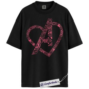 The Avengers Shirt, Valentine's Day Shirt, Marvel Comics Graphic Tee, Comfort Colors Shirt