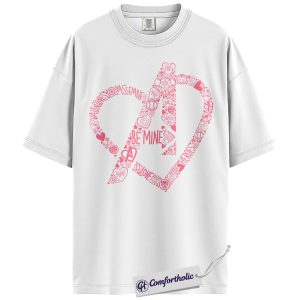 Alternative view of The Avengers Shirt, Valentine's Day Shirt, Marvel Comics Graphic Tee, Comfort Colors Shirt