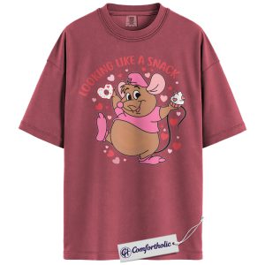 Alternative view of Gus Shirt, Cinderella Shirt, Valentine's Day Shirt, Animated Graphic Tee, Comfort Colors Shirt