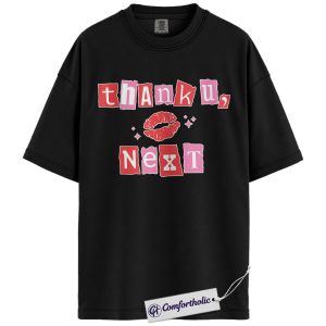Thank U Next Shirt, Cute Valentine Graphic Tee, Funny Breakup Quote T-Shirt, Valentine’s Day Gift for Women & Girls, Comfort Colors Shirt