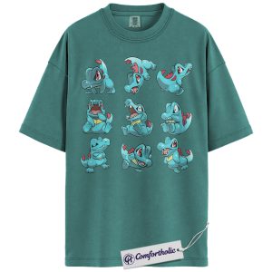 Totodile Shirt, Pokemon Shirt, PKM Shirt, Anime Graphic Tee, Comfort Colors Shirt