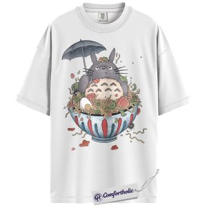 Alternative view of My Neighbor Totoro Shirt, Studio Ghibli Shirt, Anime Graphic Tee, Comfort Colors Shirt