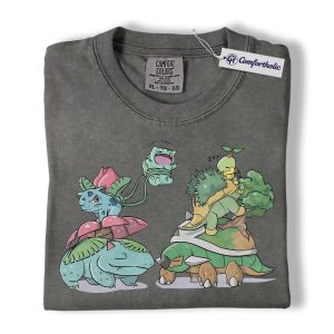 Alternative view of Pokemon Shirt, PKM Shirt, Anime Graphic Tee, Comfort Colors Shirt