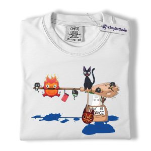 Alternative view of Studio Ghibli Shirt, Anime Graphic Tee, Comfort Colors Shirt