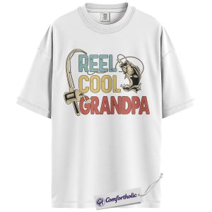 Alternative view of Funny Fishing Grandpa Shirt, Vintage Angler Graphic Tee, Fisherman Grandpa T-Shirt, Father’s Day Gift for Grandpa & Fishing Lovers, Comfort Colors Shirt
