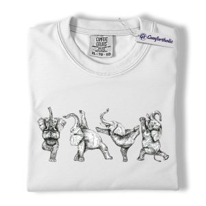 Alternative view of Elephant Yoga Shirt, Funny Yoga Pose Graphic Tee, Animal Lover Yoga T-Shirt, Gift for Yoga Teachers & Yoga Moms, Comfort Colors Shirt