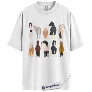 Alternative view of Horse Lover Shirt, Cute Equestrian Graphic Tee, Western Cowgirl Riding T-Shirt, Gift for Horse Moms & Ranch Girls, Comfort Colors Shirt
