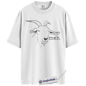 Alternative view of Funny Goat Shirt, Minimal Farm Animal Graphic Tee, Goat Lover T-Shirt, Cute Gift for Farmers & Homestead Moms, Comfort Colors Shirt