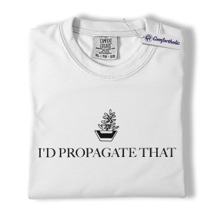 Alternative view of Plant Propagation Shirt, Minimalist Houseplant Graphic Tee, Funny Plant Lover T-Shirt, Gift for Gardeners & Plant Moms, Comfort Colors Shirt