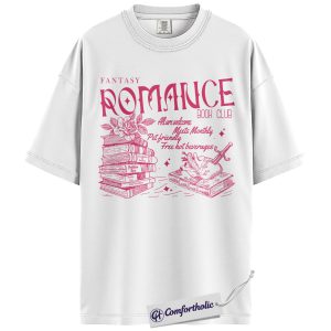 Alternative view of Fantasy Romance Book Club Shirt, Bookish Romantasy Graphic Tee, Romance Reader Book Lover T-Shirt, Gift for Book Club Members, Comfort Colors Shirt