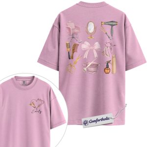 Hairstylist Tools Shirt, Cute Salon Essentials Graphic Tee, Cosmetology Hairdresser T-Shirt, Gift for Hairstylists & Beauty School Graduation, Comfort Colors Shirt