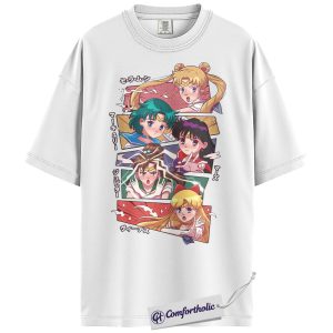 Alternative view of Sailor Moon Shirt, Anime Graphic Tee, Comfort Colors Shirt