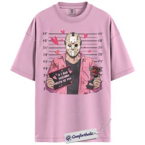 Jason Voorhees Shirt, Friday the 13th Shirt, Valentine's Day Shirt, Horror Graphic Tee, Comfort Colors Shirt