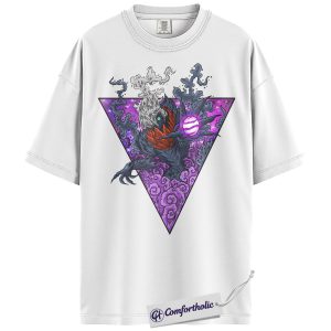 Alternative view of Darkrai Shirt, Pokemon Shirt, PKM Shirt, Anime Graphic Tee, Comfort Colors Shirt