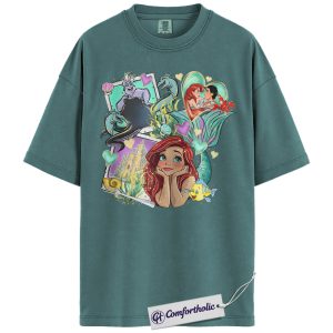 The Little Mermaid Shirt, Animated Graphic Tee, Comfort Colors Shirt