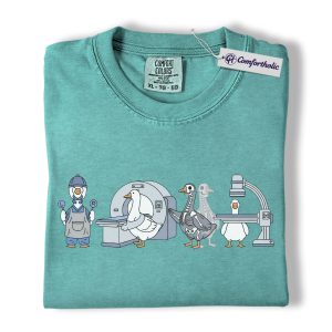 Radiology Goose Shirt, Funny X-Ray & CT Tech Graphic Tee, Cute MRI Medical Humor T-Shirt, Gift for Radiology Techs & Healthcare Workers, Comfort Colors Shirt