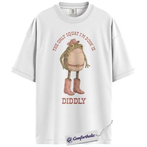 Alternative view of Funny Frog Cowboy Shirt, Vintage Western Animal Graphic Tee, Humorous Country Frog Quote T-Shirt, Gift for Frog Lovers & Western Humor Fans, Comfort Colors Shirt