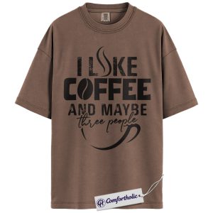 Coffee Humor Shirt, Vintage Typography Graphic Tee, Funny Coffee Lover T-Shirt, Gift for Caffeine Addicts, Comfort Colors Shirt