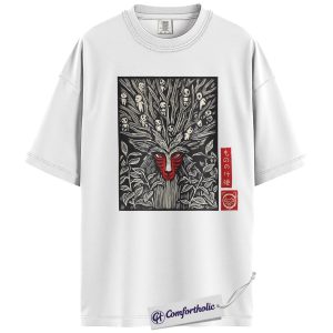 Alternative view of Princess Mononoke Shirt, Studio Ghibli Shirt, Anime Graphic Tee, Comfort Colors Shirt