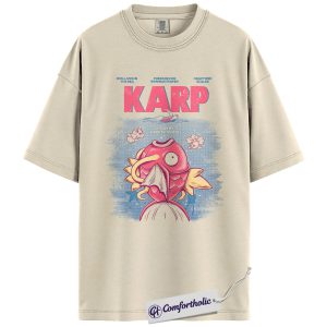 Jaws x Magikarp Shirt, Pokemon Shirt, Anime Graphic Tee, Comfort Colors Shirt