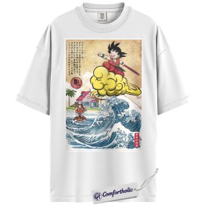 Alternative view of Dragon Ball Shirt, DBZ Shirt, Anime Graphic Tee, Comfort Colors Shirt