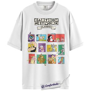 Alternative view of Cartoon Netword 90's Shirt, Anime Graphic Tee, Comfort Colors Shirt