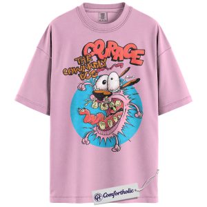 Courage the Cowardly Dog Shirt, Anime Graphic Tee, Comfort Colors Shirt