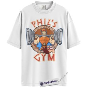 Alternative view of Hercules Shirt, Gym Shirt, Anime Graphic Tee, Comfort Colors Shirt