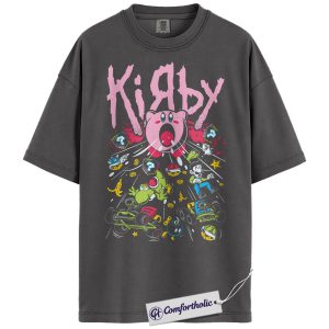 Alternative view of Kirby Shirt, Game Graphic Tee, Comfort Colors Shirt