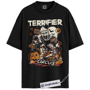 Terrifier Shirt, Halloween Shirt, Horror Shirt, Movie Graphic Tee, Comfort Colors Shirt