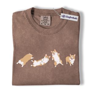 Corgi Shirt, Cute Corgi Butt Graphic Tee, Dog Mom T-Shirt, Funny Gift for Corgi Owners, Comfort Colors Shirt